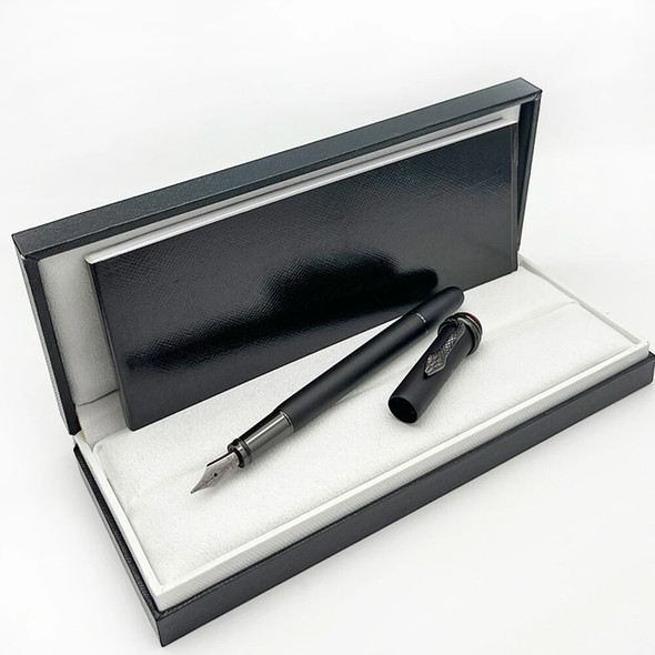MB Classic Inheritance Series Fountain Rollerball Ballpoint Pen Matte Black With Exquisite Snake Clip