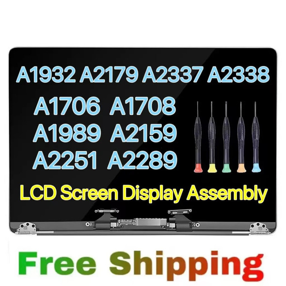 Laptop LCD Screen Display for MacBook Pro Air A1706 A1708 A2337 A2338 A1932 A2179 A1989 A2159 A2251 A2289 A1465 LCD Assembly