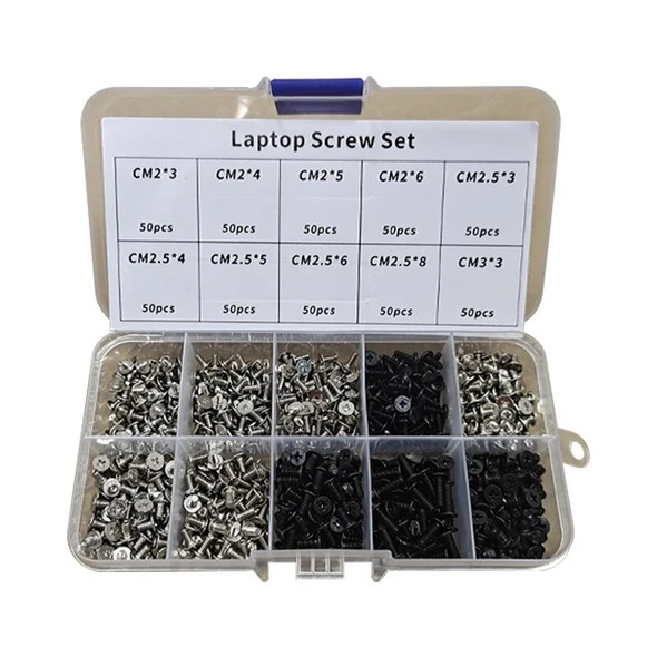 Laptop Screw Set For DELL Sony Toshiba Lenovo Samsung ACER ASUS MSI HP Notebook Computer Repair Screws Kit Laptops Hinges Screws