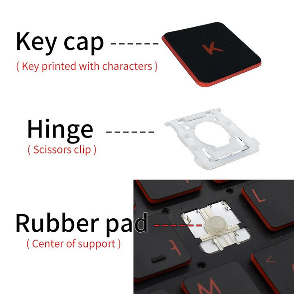 Replacement Keycap Key cap &Scissor Clip&Hinge For Apple Magic Imac Ipad Bluetooth Wireless 2 A1644 A1843 A1243 A1314 Keyboard