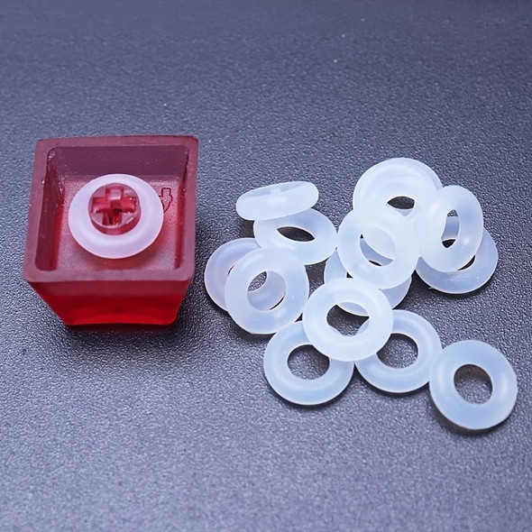 120PCS Rubber O Ring Switch Dampeners Damper For Mechanical Keyboard Clear Cherry MX Switch Keyboards Keycap Dampers