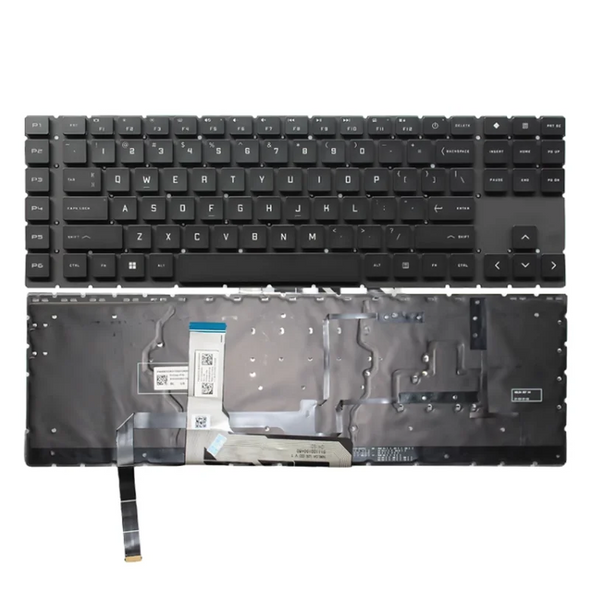 Replacement keyboard black US layout for HP OMEN 8 Plus TPN-Q266 17-ck Colorful Backlit