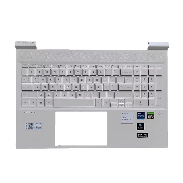 Replacement Keyboard WHITE for HP VICTUS 16-D 16-E TPN-Q264 TPN-Q263 With Outlet C shell