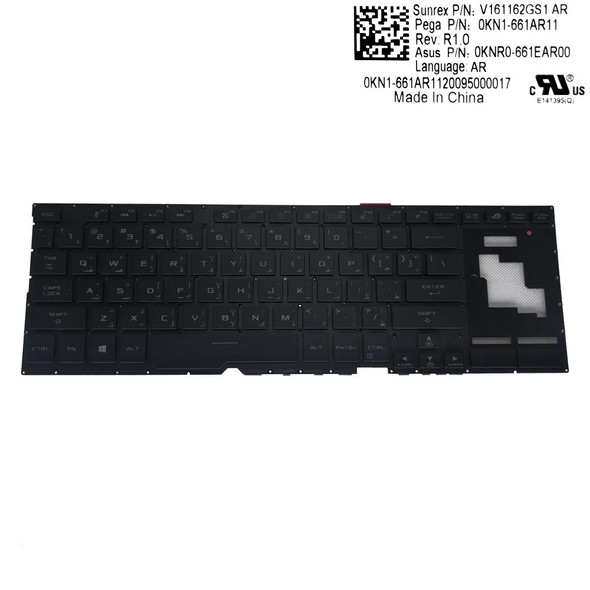 GX701 Arabic Russian Replacement Keyboards For Asus ROG Zephyrus S GX701GX GX701GW GX701L Gaming Laptop Keyboard 0KNR0 661EAR00