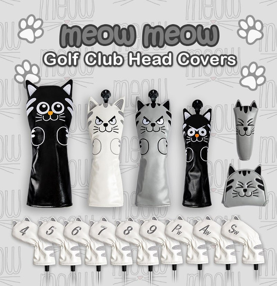 Put Golf Clubs Bag | Leather Golf Club Headcovers | Golf Headcover