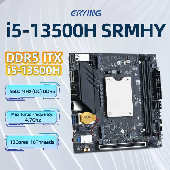 ERYING DIY ITX Desktop Motherboard Set with Onboard Core CPU Interposer Kit i5 13500H i5-13500H 12C16T DDR5 Gaming PC Computers ERYING DIY ITX Desktop Motherboard Set with Onboard Core CPU Interposer Kit i5 13500H i5-13500H 12C16T DDR5 Gaming PC Computers