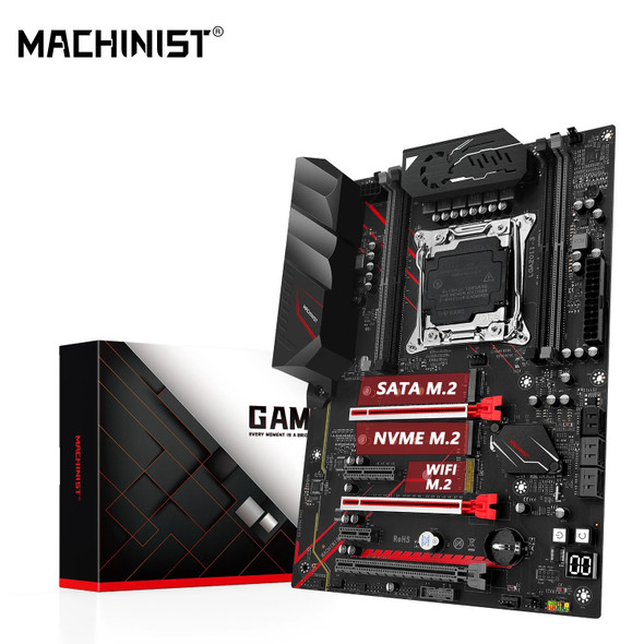 MACHINIST MR9A PRO MAX X99 Motherboard Support LGA 2011-3 Intel Xeon E5 V3&V4 2690 2667 CPU DDR4 ECC RAM Memory SSD Nvme M.2 ATX