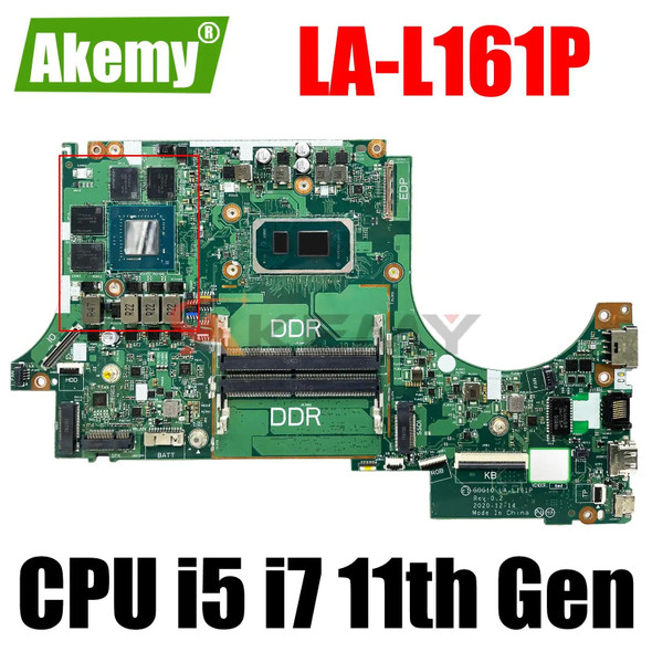 GOG10 LA-L161P for Lenovo IdeaPad Gaming 3 15IHU6 Laptop Motherboard 5B21C73730 i5-11300H I7-11370H RTX3050Ti