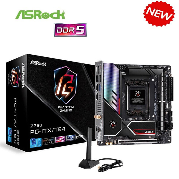 13th & 12th Gen Z790 PG-ITX Motherboard NEW For ASRock Z790 PG-ITX/TB4 Motherboard Socket LGA1700 DDR5 Desktop Mainboard