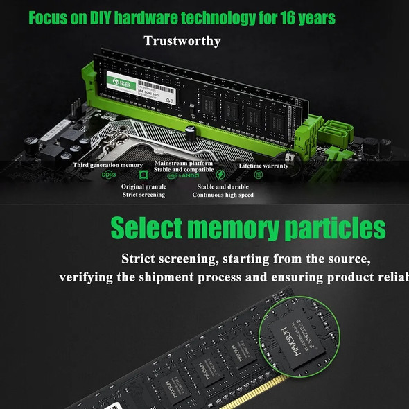 MAXSUN Internal Storage Ram DDR3 4GB 8GB 1600MHz Computer Memory 240Pin Desktop Computer Components For Intel AMD MAXSUN Internal Storage Ram DDR3 4GB 8GB 1600MHz Computer Memory 240Pin Desktop Computer Components For Intel AMD