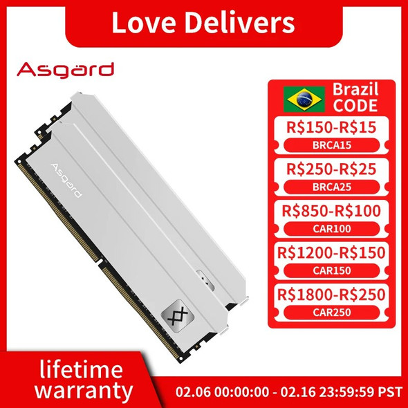 Asgard ddr4 ram 8GB 16GBX2 memoriram ram ddr4 3200MHz Freyr Series Memories ram kit Internal Memory Dual-channel Desktop