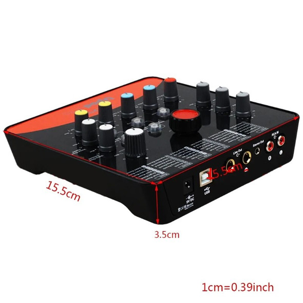 1 Set Upod Pro Professional External Sound Card Microphone 48V USB 2.0 Recording Interface for Mobile Phone PC Karaoke Live