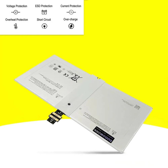 DYNR01 G3HTA027H Laptop Battery For Microsoft Surface Pro 4 1724 12.3" Tablet PC Series 7.5V 38.2Wh 5087mAh Rechargeable
