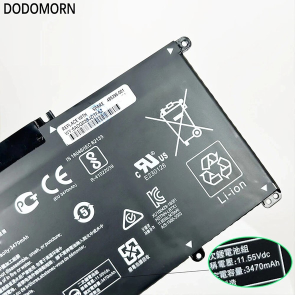 DODOMORN HT03XL Laptop Battery For HP Pavilion 14-CE 14-CF 14-CK 14-CM 14-DG 14-DF 15-CS 15-DA HSTNN-LB8L L11421-421 Batteries