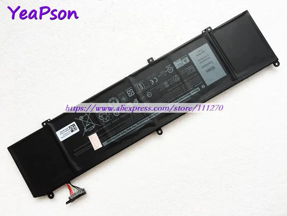 Yeapson 11.4V 90Wh Genuine XRGXX Laptop Battery For DELL G5 15 5590 5590-D2765B 5590-D1785B 5590-D1785W 5590-D1765W 5590-D1765B
