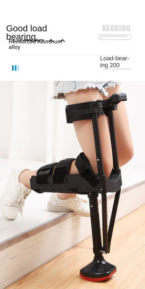 Ergonomic Hands Free Crutches Knee Crutch for Adult Mobility Aids Device Walking Support Crutches Adults Adjustable Crutch