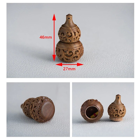 1PCS Hollow Wood Medicine Pill Box Mini Sandalwood Rescue Pill Case Portable Storage Pill Box Orgainer For Personal Health Care