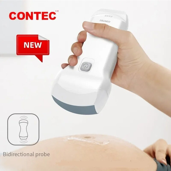 CONTEC CMS1600A Handheld WiFi Wireless Color Doppler Ultrasound Scanner Dual probe