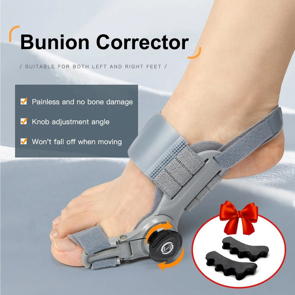 Bunion Corrector Adjustable Hallux Valgus Big Toe Corrector Rotatable Toe Corrector Straightener Adjustable Toe Correction