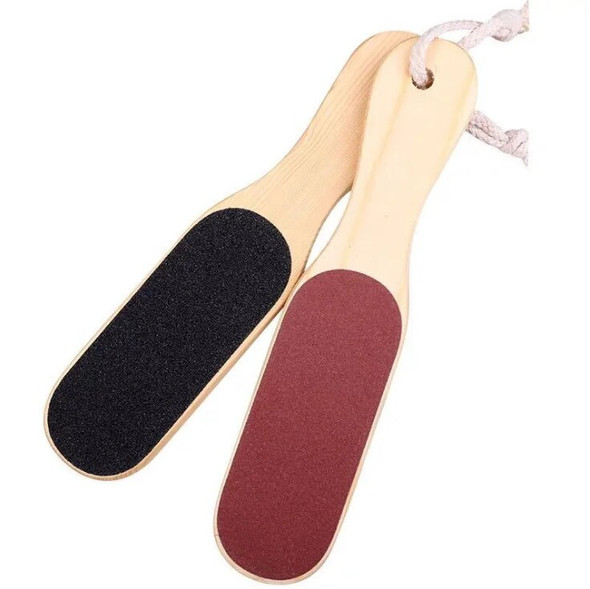 120pcs Foot Scrubber Wooden Sand Paper Dead Skin Removal Toe Exfoliator Heel Cuticles Exfoliating Scrub Feet Care Tool Foot File