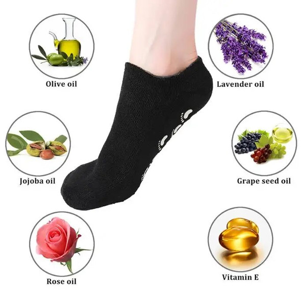 50pairs/lot Foot Care Tool Gel Spa Sock Moisturize Soften Repair Cracked Skin CareTreatment Moisturizing Sock