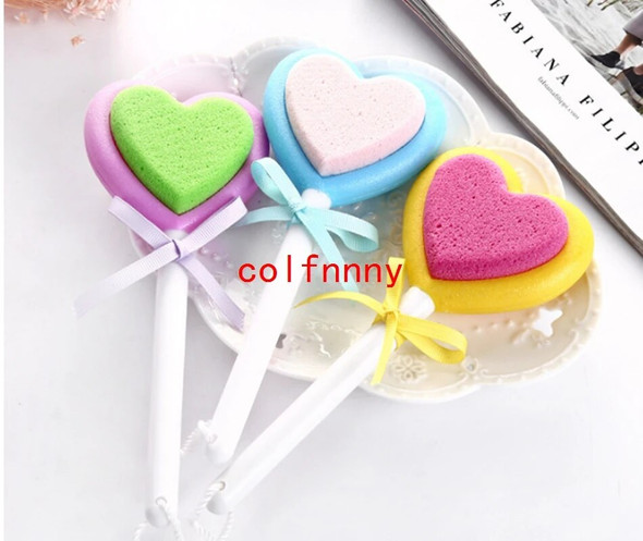 100pcs/lot Foot Bath Random Color Love shape Foot Hard Dead Skin Remover Pedicure Buffer Block Grinding Foot Tools