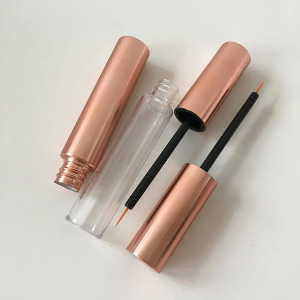 wholes10ml Portable Empty Mascara Tube Eyelash Liquid Bottle Container Rose Gold Cap Refillable Bottles Makeup Accessories Tools