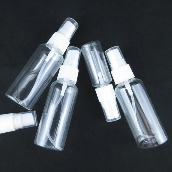 50PCS 10ml 50ml 100ml Plastic Clear Perfume Bottle Refillable Bottles Atomizer Empty Spray Bottle Portable Travel Accessories 2#