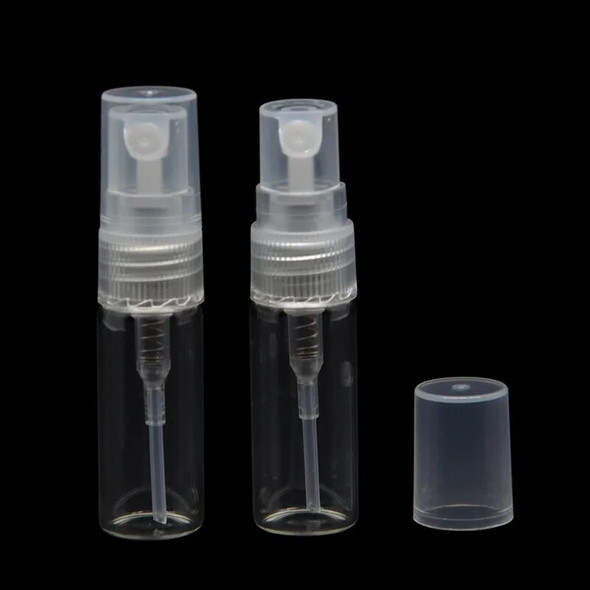 2ml 3ml 5ml Mini Portable Spray Bottle Empty Perfume Glass Bottle Refillable Perfume Atomizer Travel Accessories