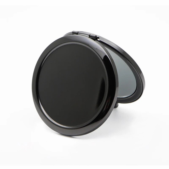 NEW Gun Black Metal Compact Mirror Personalized Mirror favors #18305