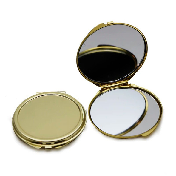 Round Gold Compact Makeup Mirror Pretty Compact Mirror Pretty Ladies Handbag Mirrors #18032