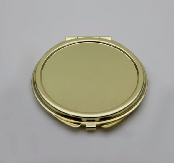Round Gold Compact Makeup Mirror Pretty Compact Mirror Pretty Ladies Handbag Mirrors #18032