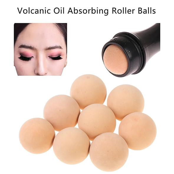 2 in1 Oil Absorbing Roller Natural Volcanic Stone Face Massage Body Stick Makeup Skin Care Tool Facial Pores Cleaning Oil Roller