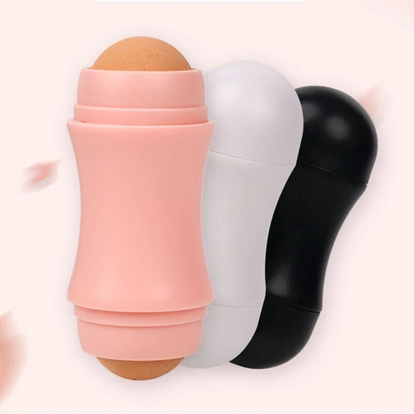 Face Oil Absorbing Roller 2 Balls Skin Care Tool Volcanic Stone Oil Absorber Washable Facial Oil Removing Care Skin Makeup Tool