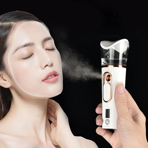 Nano Spray Facial Steamer Mini Handheld Portable Mist Sprayer Water Replenishment Instrument Hydration Humidifier Skin Care Tool