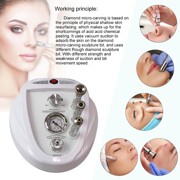 AOKO Vacuum Diamond Microdermabrasion Peeling Machine Exfoliating Blackhead Remover Device Facial Cleaning Skin Care Tools