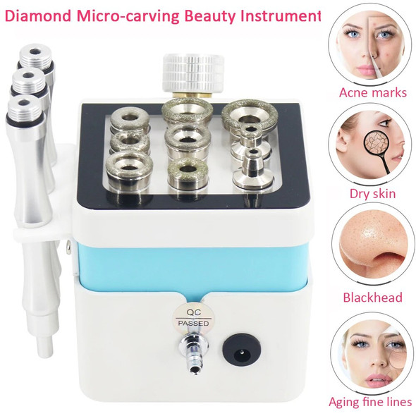 2 in 1 Diamond Microdermabrasion Diamond Micro-carving Exfoliating Acne Face Massager Skin Care Beauty Home Use Devices Skincare