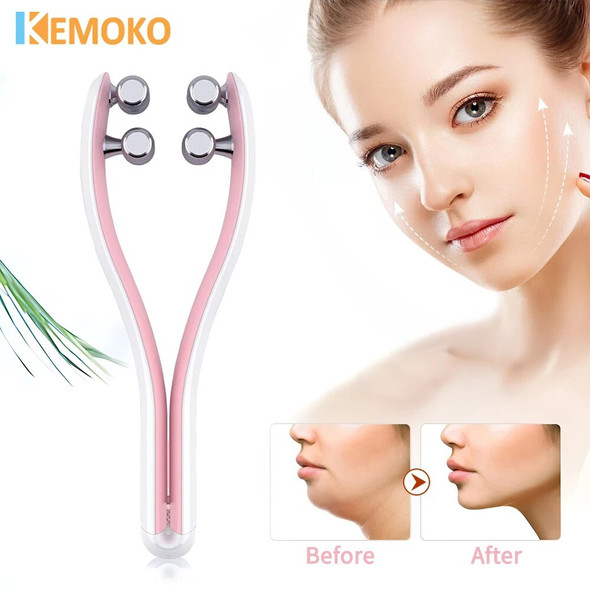 Beauty Tool EMS Face Massager Roller Y Shape Face Lifting Device V Face Double Chin Remover Face Care Skin Care Home Use Facial