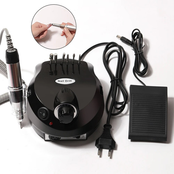 LINMANDA Adjustable 35000RPM Electric Nail Drill Machine Sanding Cutter Pedicure Manicure Drill Set Nail Polishing Equipment