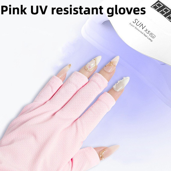 2pcs Nail Enhancement Gloves UV Protection Gloves UV Radiation Protection Gloves Nail Enhancement UV LED Lamp Tool