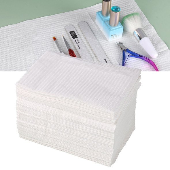 50pcs Waterproof disposable nail table mat Foldable Protection Pad Tool Practice Cleaning Hand Paper Manicure Accessories JIS123