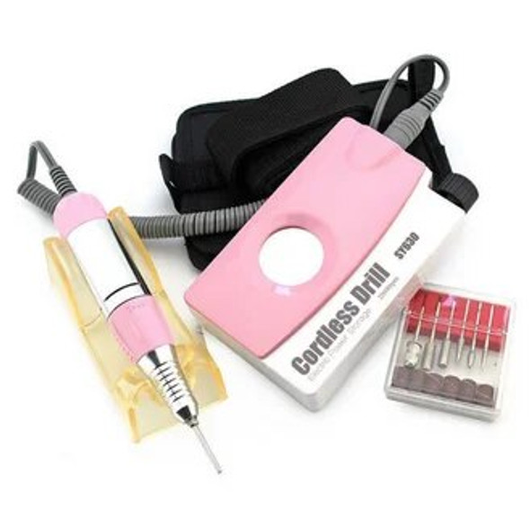 10pcs Rechargeable fashion 30000RPM Electric Drill Machine Acrylic Nail File Manicure Pedicure Kit Set Nail Equipment