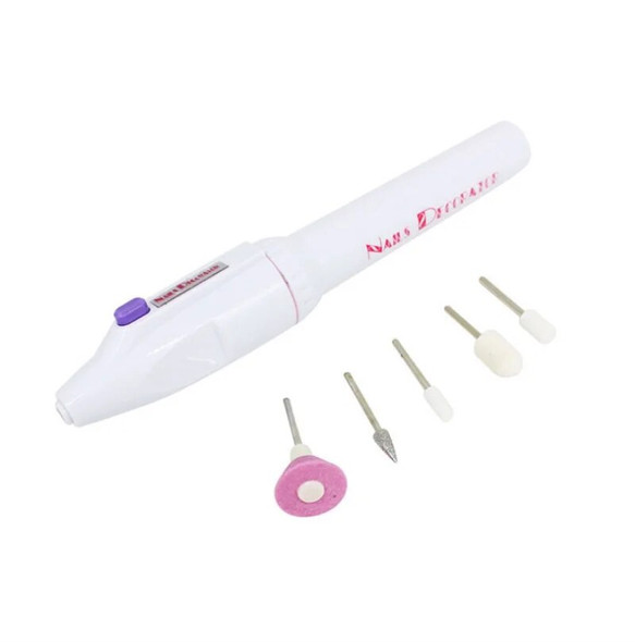 5 Bits Electric Nail Drill Machine Nail Art Equipment Pedicure Handpiece Files Carve Grinder Polisher Tool 100sets