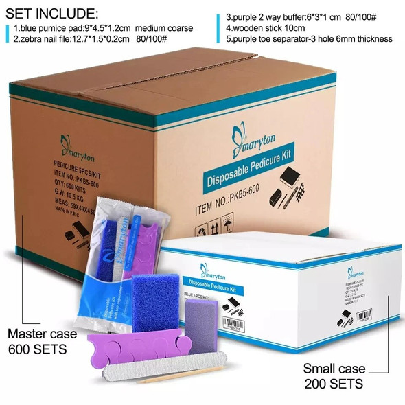 600 Sets/Carton Disposable 5Pcs Pedicure Sets Nail Art Sanding Sandpaper Wooden Nail File Kits Tools Set 600 Sets/Carton Disposable 5Pcs Pedicure Sets Nail Art Sanding Sandpaper Wooden Nail File Kits Tools Set