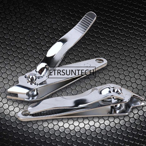 500pcs Silver Hand Slant Edge Finger Nail Clipper Pedicure Manicure Trimmer Cutter Tool F1728