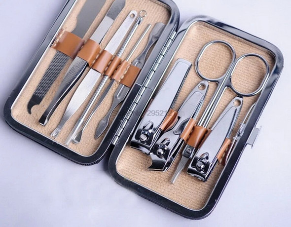 by DHL 100set 10Pcs/set Nail Art Manicure Tools Set Nails Clipper Scissors Tweezer Knife Manicure Manicure Portable Tools by DHL 100set 10Pcs/set Nail Art Manicure Tools Set Nails Clipper Scissors Tweezer Knife Manicure Manicure Portable Tools