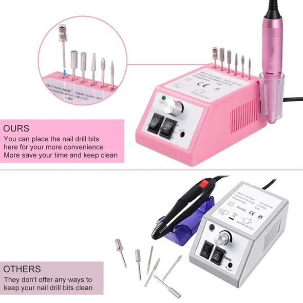 Professional 20000RPM Electric Nail Drill Machine Nail File Drill Set Kit for Acrylic Nails, Gel Nail, Nail Art Polisher Sets