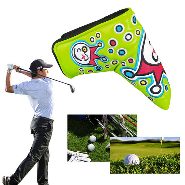 PU Golf Putter Headcover Sticker Buckle Golf Club Protective Cover