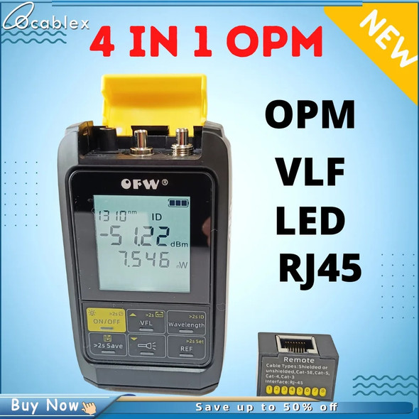 4in1 Recharge Battery Optical Power Meter Visual Fault Locator Cable Tester 5km 20km 30km VFL 4in1 Recharge Battery Optical Power Meter Visual Fault Locator Cable Tester 5km 20km 30km VFL