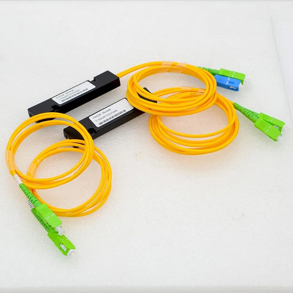 10PCS Optical Fiber Wavelength Division Multiplexer,FWDM 1:2 SC T1550nm R1310/1490 Optical Fiber Equipment Connector Wholesale